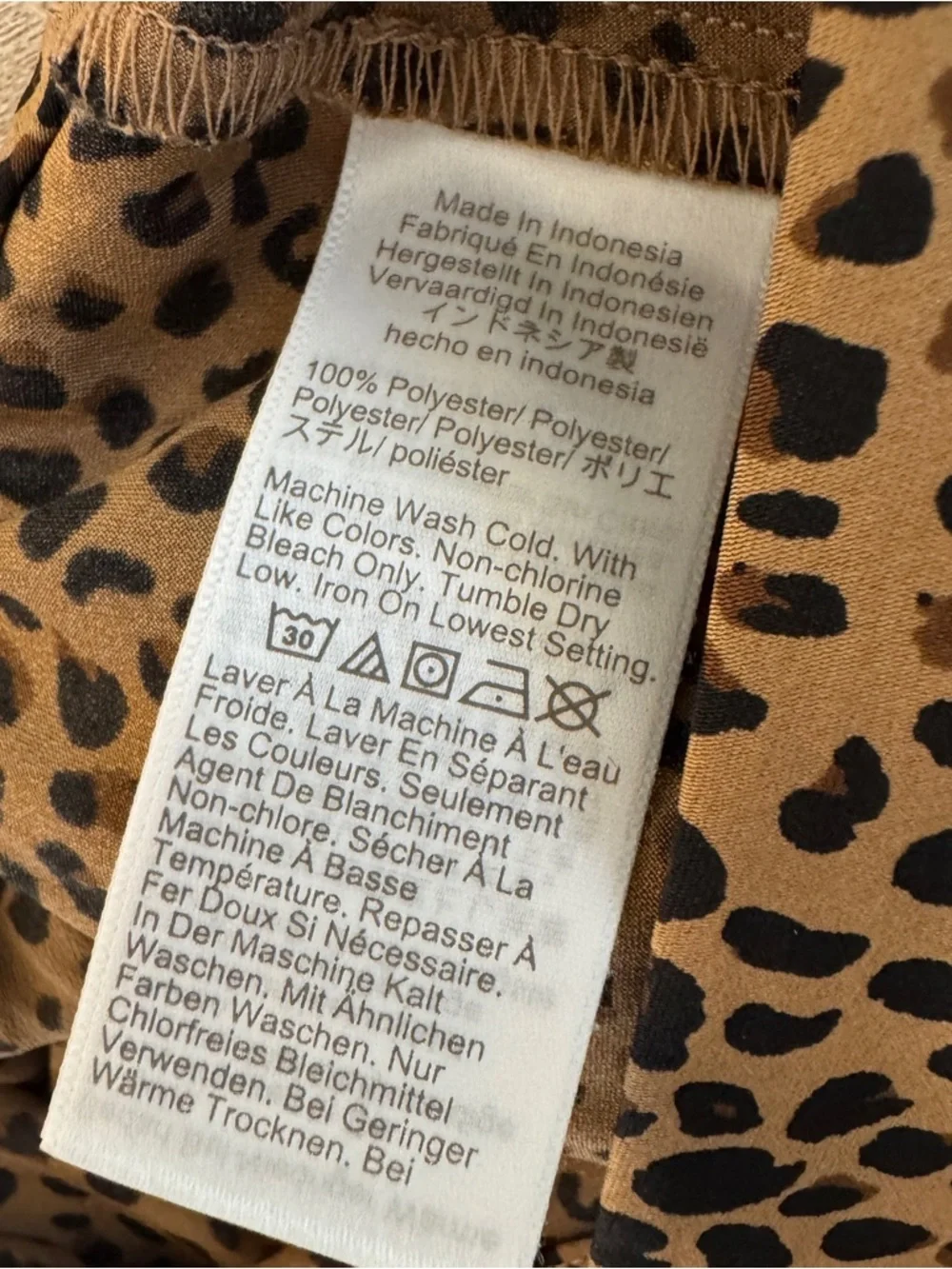 J.Crew 90s Inspired Slip Skirt Leopard Chiffon Size XS